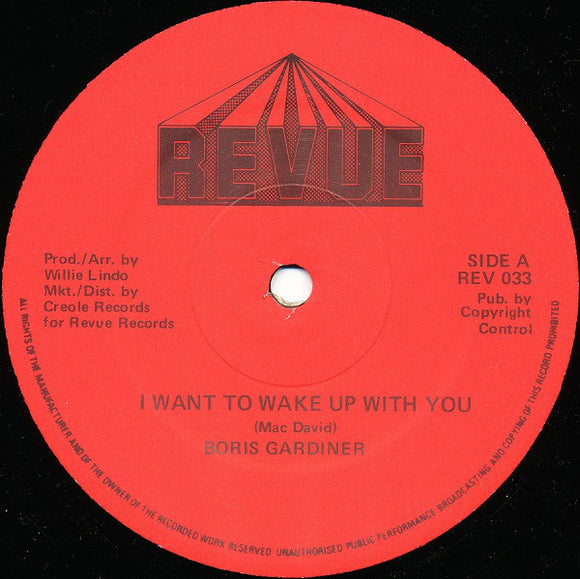 Boris Gardiner - I Want To Wake Up With You (12