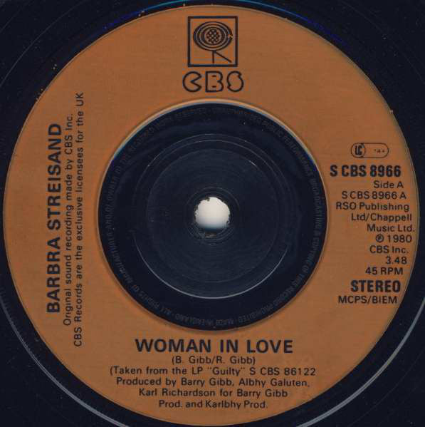 Barbra Streisand - Woman In Love (7", Single, Bro)