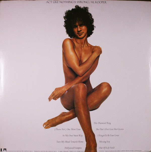 Al Kooper - Act Like Nothing's Wrong (LP, Album, Ter)