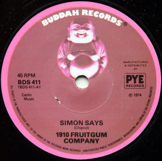 1910 Fruitgum Company - Simon Says  (7", Single, RE, Sol)