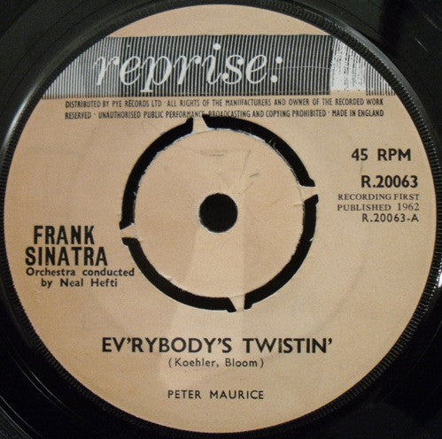 Frank Sinatra - Ev'rybody's Twistin' (7", Single)