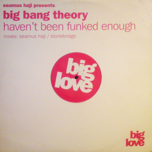 Big Bang Theory - Haven't Been Funked Enough (12")