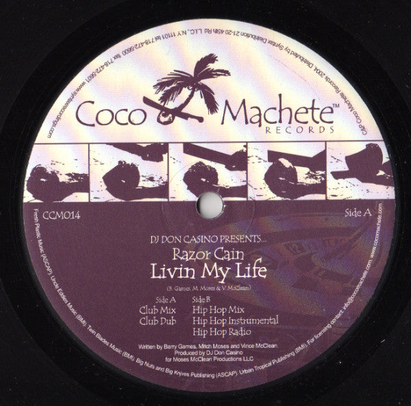 Razor Cain - Livin' My Life (12")