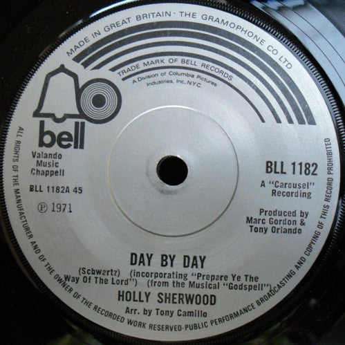 Holly Sherwood - Day By Day (7", Sol)