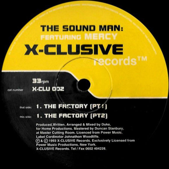 The Sound Man - The Factory (12