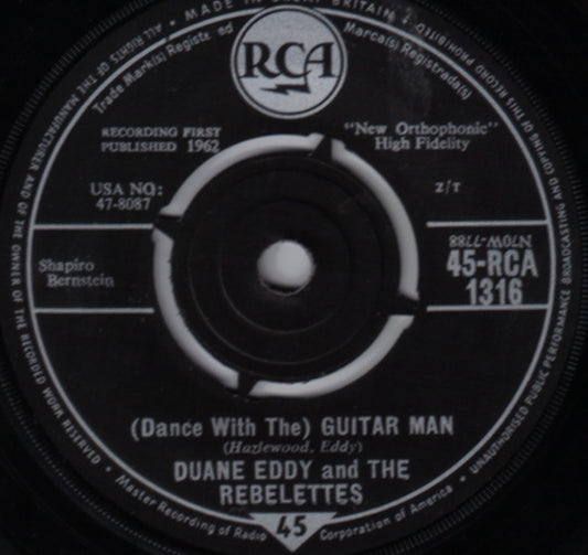 Duane Eddy & The Rebelettes - (Dance With The) Guitar Man (7")