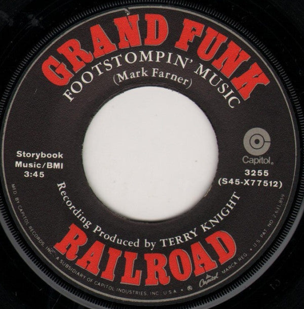 Grand Funk Railroad - Footstompin' Music (7", Single, Win)