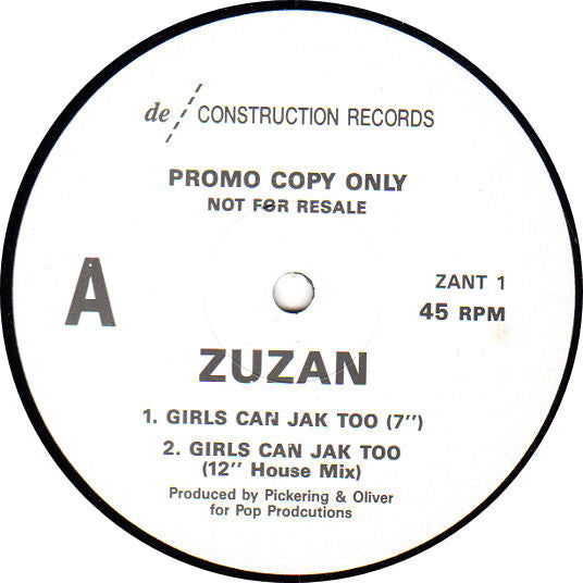 Zuzan - Girls Can Jak Too (12", Promo)