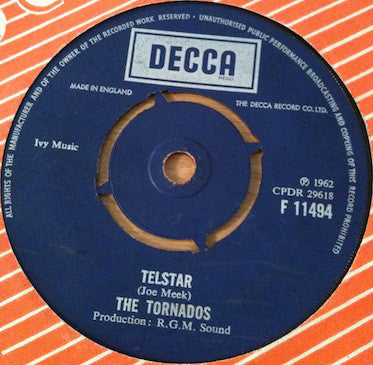 The Tornados - Telstar (7", Single, RE)