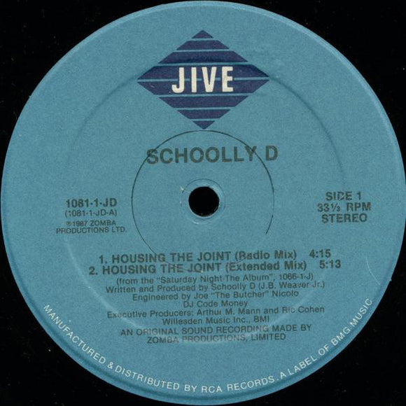 Schoolly D - Housing The Joint (12