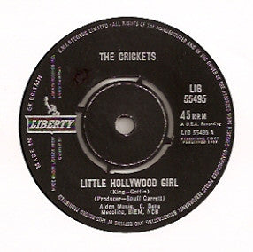 The Crickets (2) - Little Hollywood Girl / Parisian Girl (7", Single)