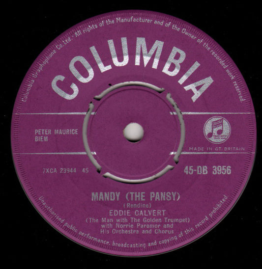 Eddie Calvert - Mandy (The Pansy) (7", Single)