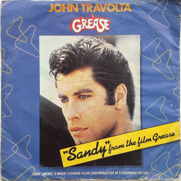 John Travolta - Sandy (7", Single, Gol)