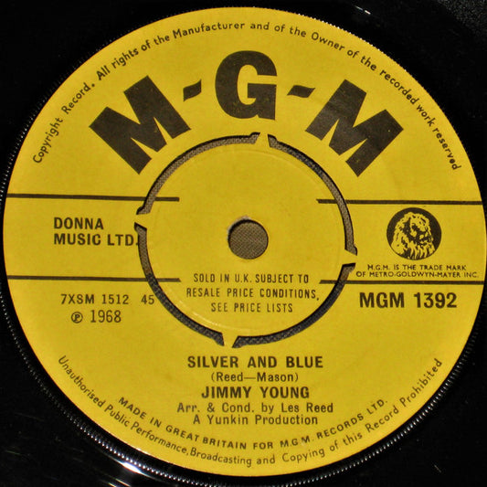 Jimmy Young (5) - Silver And Blue (7")