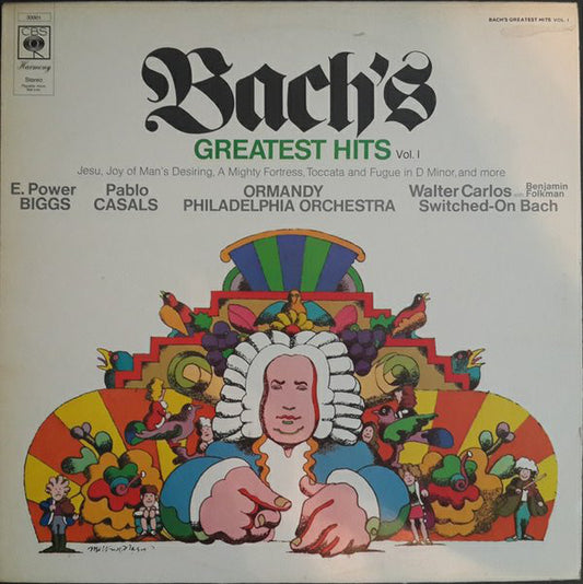 Bach*, E. Power Biggs, Pablo Casals, Walter Carlos, Eugene Ormandy - Bach's Greatest Hits Vol. 1 (LP, Comp)