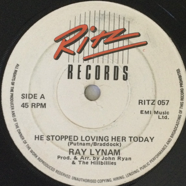 Ray Lynam - He Stopped Loving Her Today (7", Single)