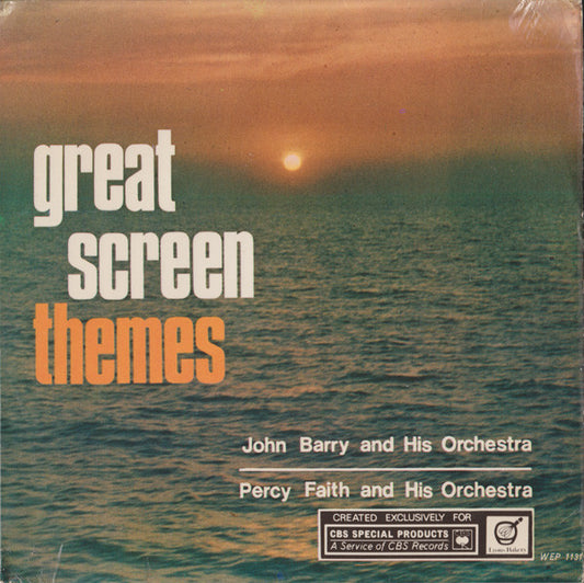 John Barry And His Orchestra* / Percy Faith And His Orchestra* - Great Screen Themes (7", EP, Single)