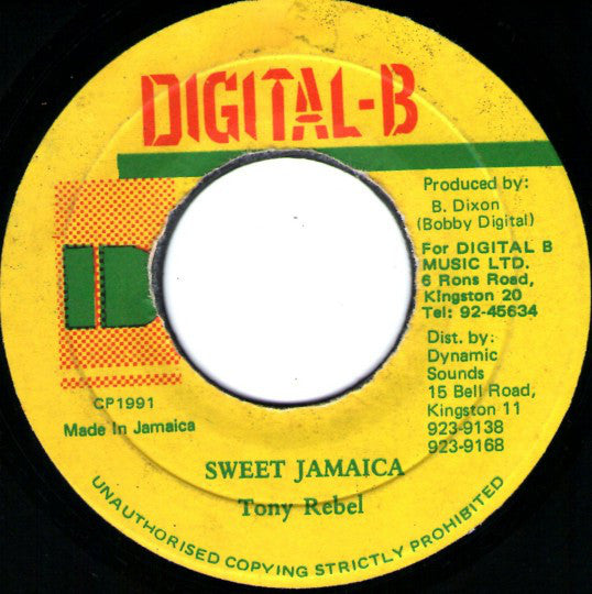 Tony Rebel - Sweet Jamaica (7