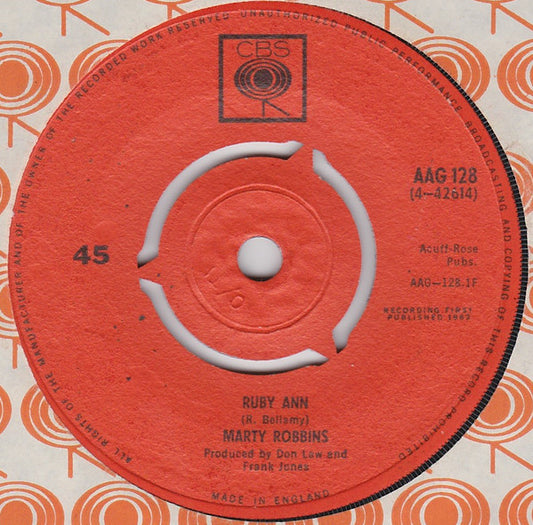 Marty Robbins - Ruby Ann (7")