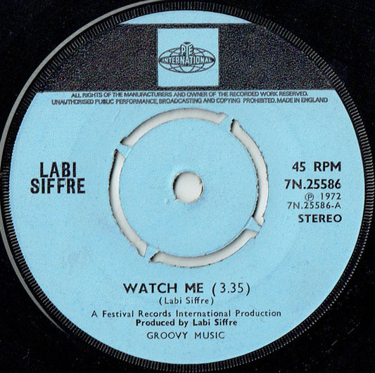 Labi Siffre - Watch Me (7", Kno)