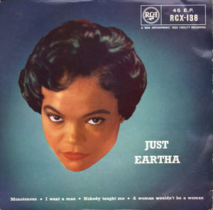 Eartha Kitt - Just Eartha (7", EP, Tri)