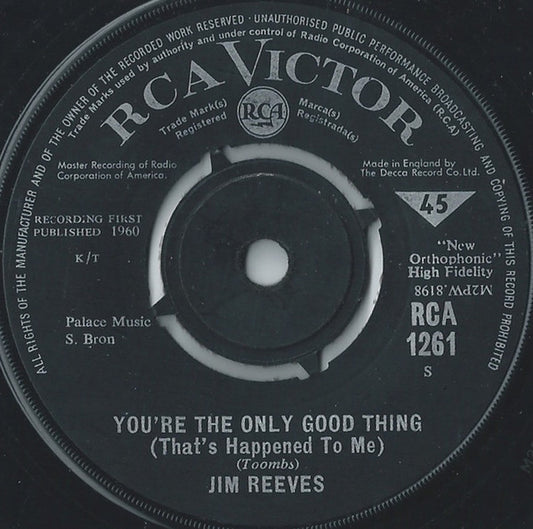 Jim Reeves - You're The Only Good Thing (That Happened To Me) (7", Single, RE)