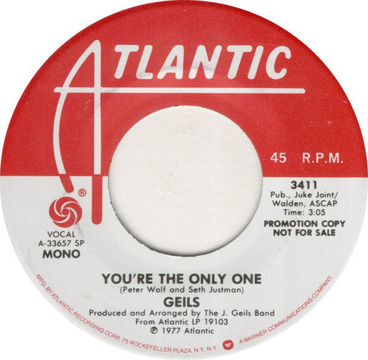 Geils* - You're The Only One (7", Mono, Promo)