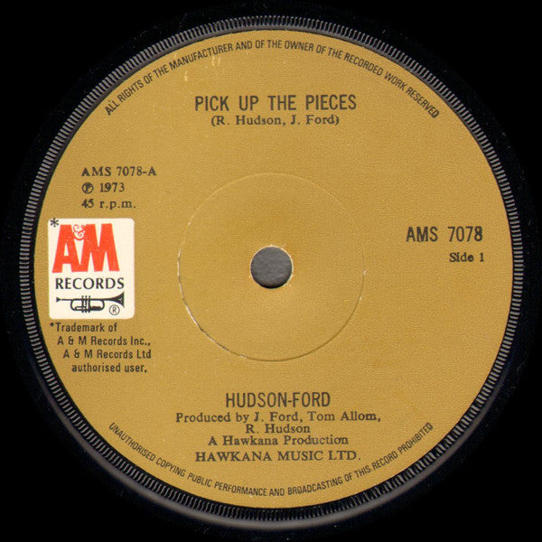 Hudson-Ford - Pick Up The Pieces (7", Single, Sol)