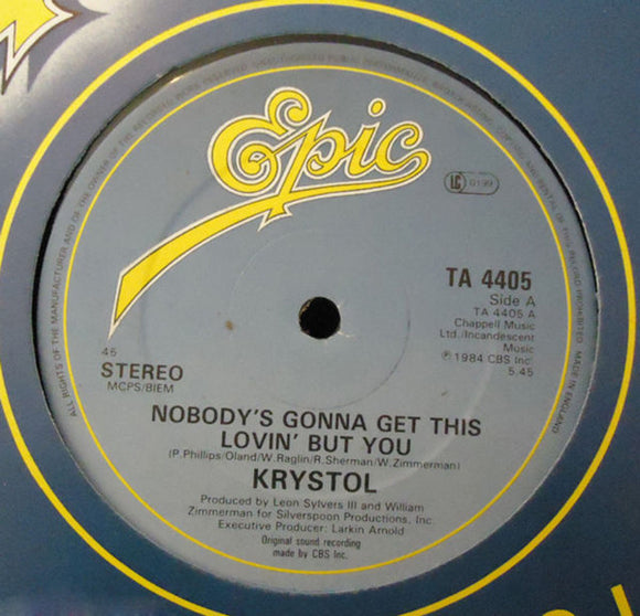 Krystol - Nobody's Gonna Get This Lovin' But You (12