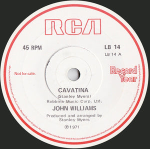 John Williams (7) / Noel Edmonds - Cavatina / Noel Edmonds Introduces Record Year And 'The Day They Remembered' (7")