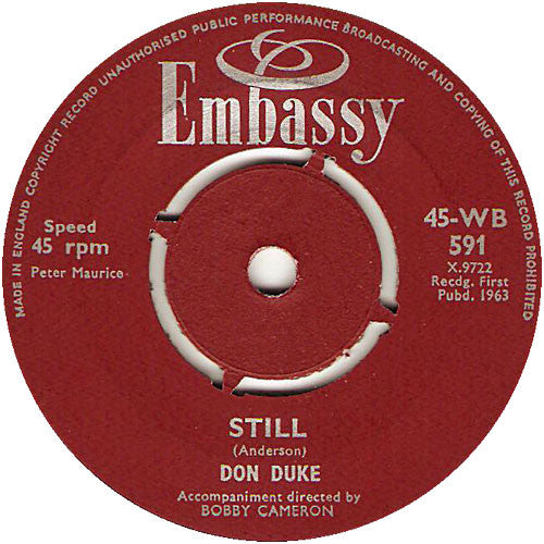 Don Duke / Bud Ashton And His Group - Still / Applejack (7", Single)