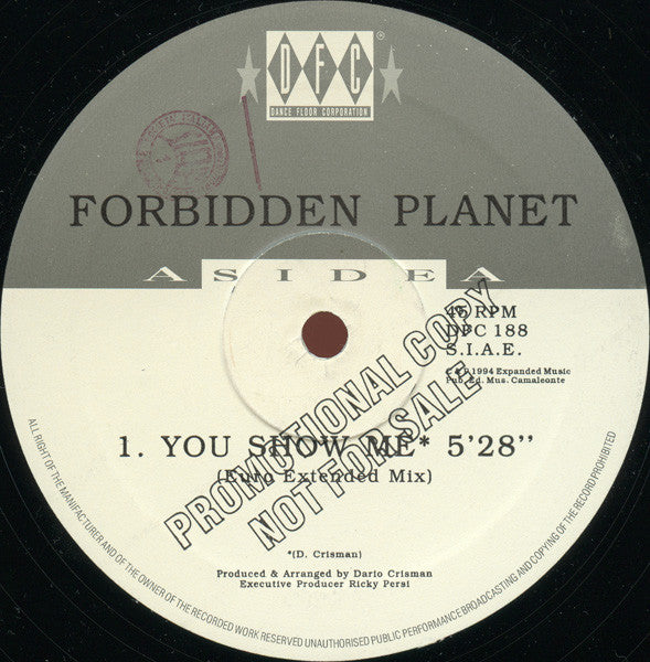 Forbidden Planet (3) - You Show Me (12", Promo)