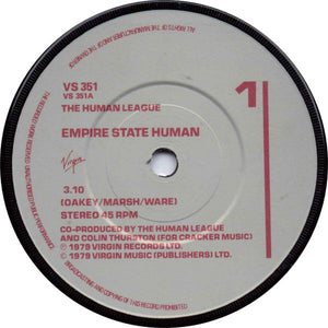 The Human League - Empire State Human (7", Single, RE)