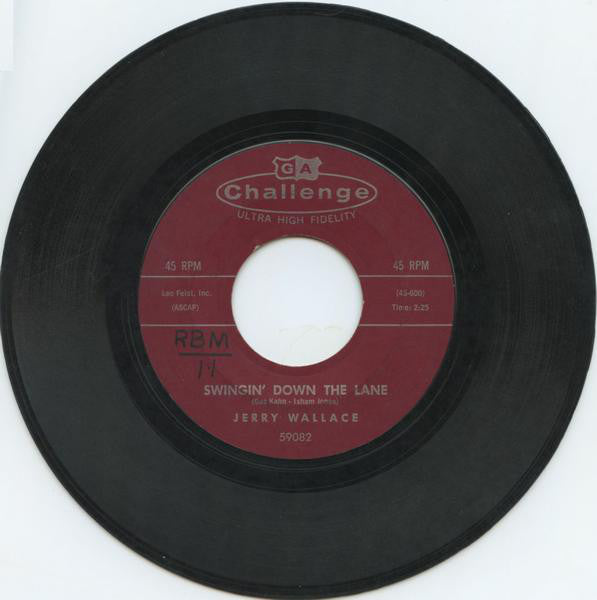 Jerry Wallace - Swingin' Down The Lane (7", Single)