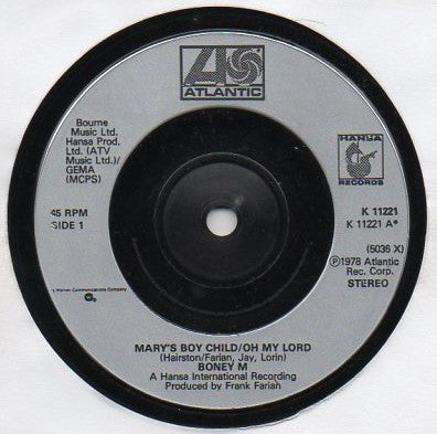 Boney M. - Mary's Boy Child/Oh My Lord (7", Single, Sil)