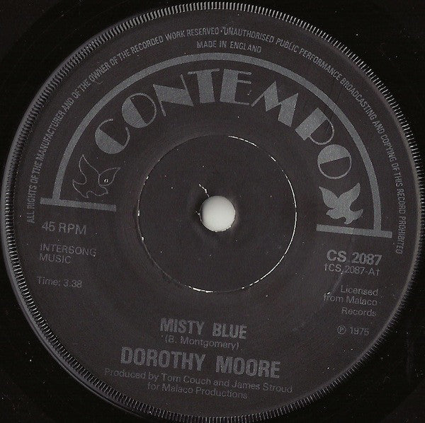 Dorothy Moore - Misty Blue (7", Single, Sol)