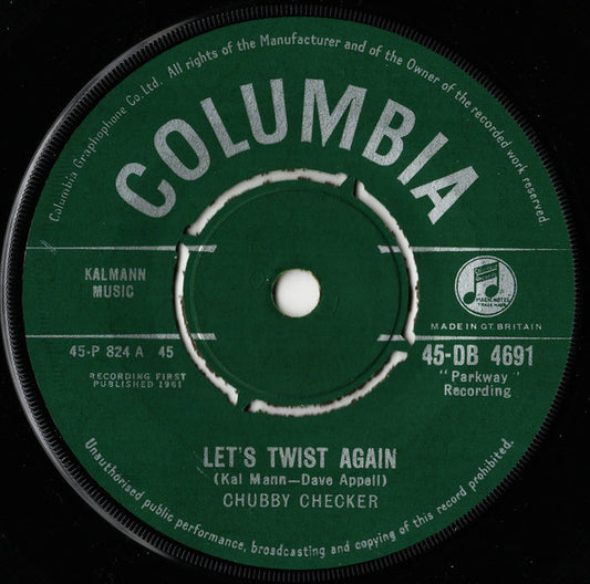 Chubby Checker - Let's Twist Again (7", Single)