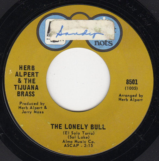 Herb Alpert & The Tijuana Brass - The Lonely Bull (El Solo Torro) (7", RE, Styrene)