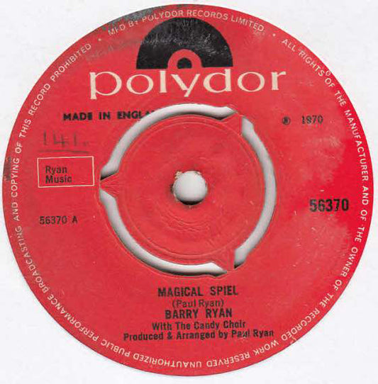 Barry Ryan - Magical Spiel (7", Single)