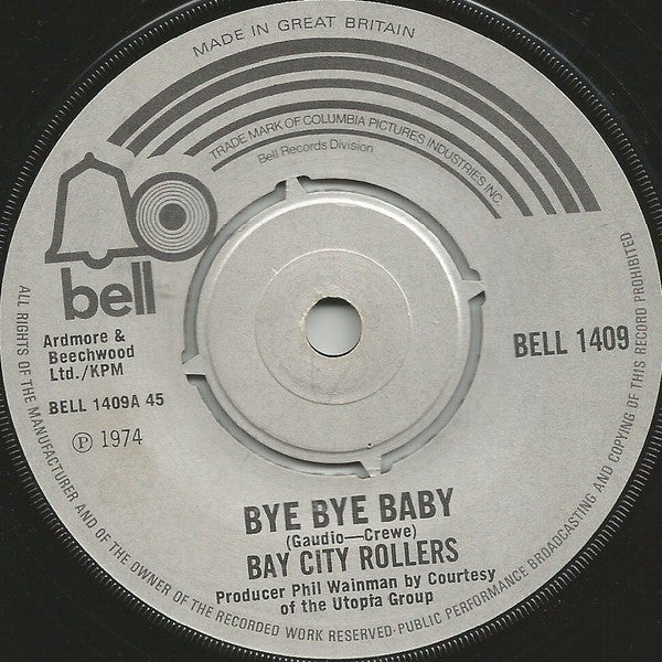 Bay City Rollers - Bye Bye Baby (7", Single)