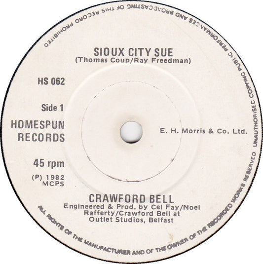 Crawford Bell - Sioux City Sue (7", Single)