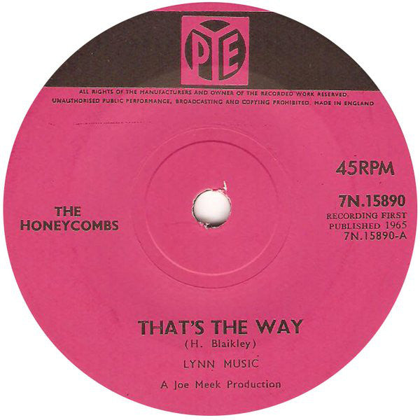 The Honeycombs - That's The Way (7", Single, Sol)