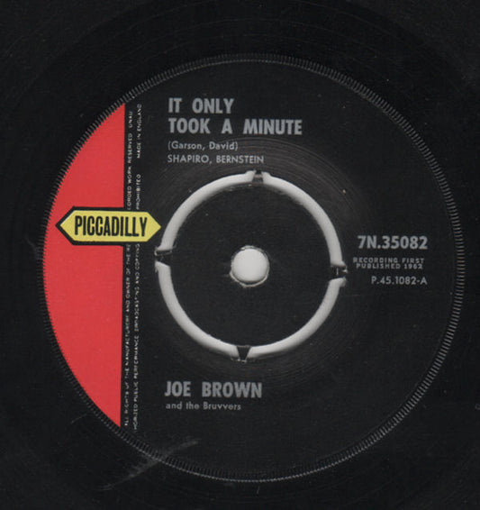 Joe Brown And The Bruvvers - It Only Took A Minute (7", Single, Pus)