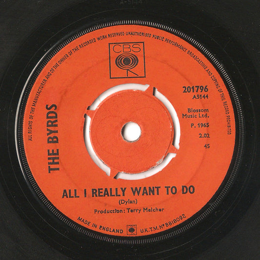 The Byrds - All I Really Want To Do (7", Single)