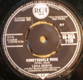 Lena Horne With Nat Brandwynne's Orchestra* - Honeysuckle Rose (7", Single, Cir)