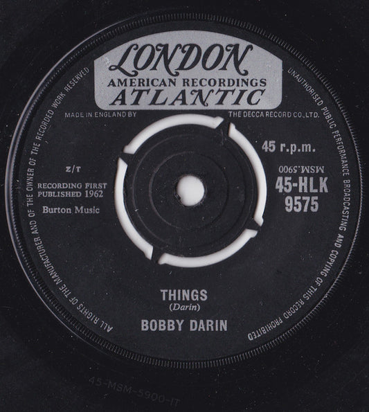 Bobby Darin - Things (7", Single)