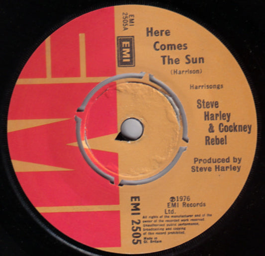 Steve Harley & Cockney Rebel - Here Comes The Sun  (7", Single)