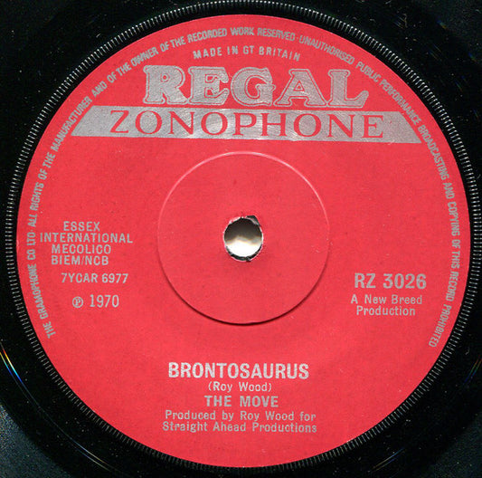 The Move - Brontosaurus (7", Single, Sol)