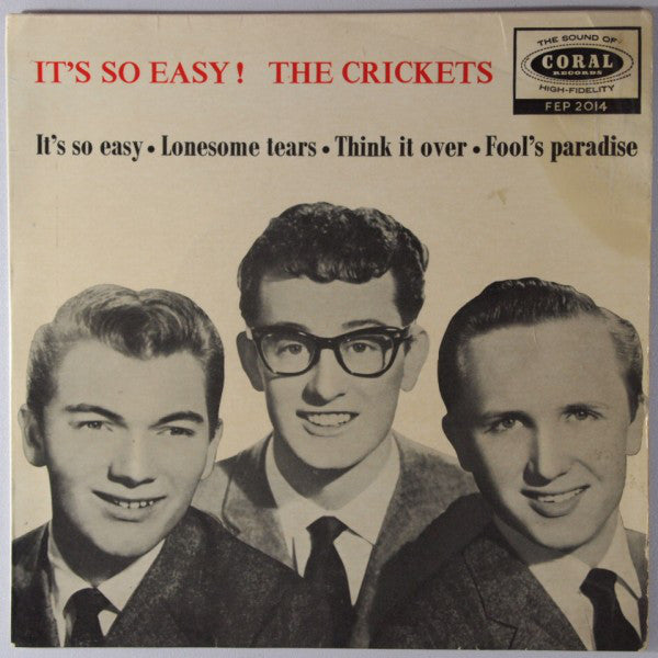 The Crickets (2) - It's So Easy (7", EP, RP, E/T)