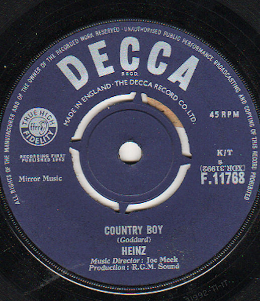 Heinz - Country Boy (7", Single)